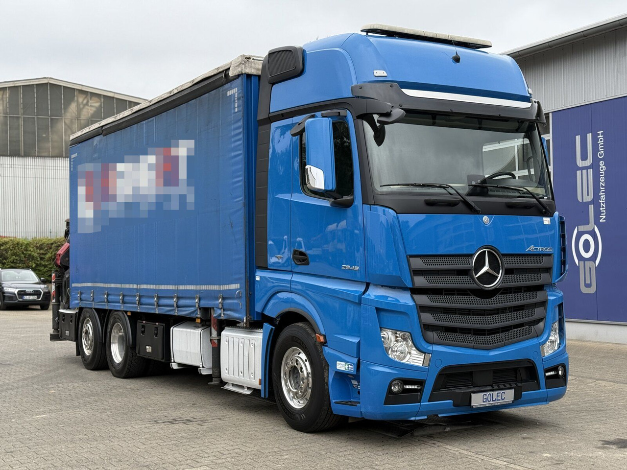 Mercedes-Benz Actros 6x2 Pritsche Kran Palfinger PK34002 + JIB - شاحنات مسطحة, شاحنة كرين: صورة 1 Mercedes-Benz Actros 6x2 Pritsche Kran Palfinger PK34002 + JIB - شاحنات مسطحة, شاحنة كرين: صورة 1