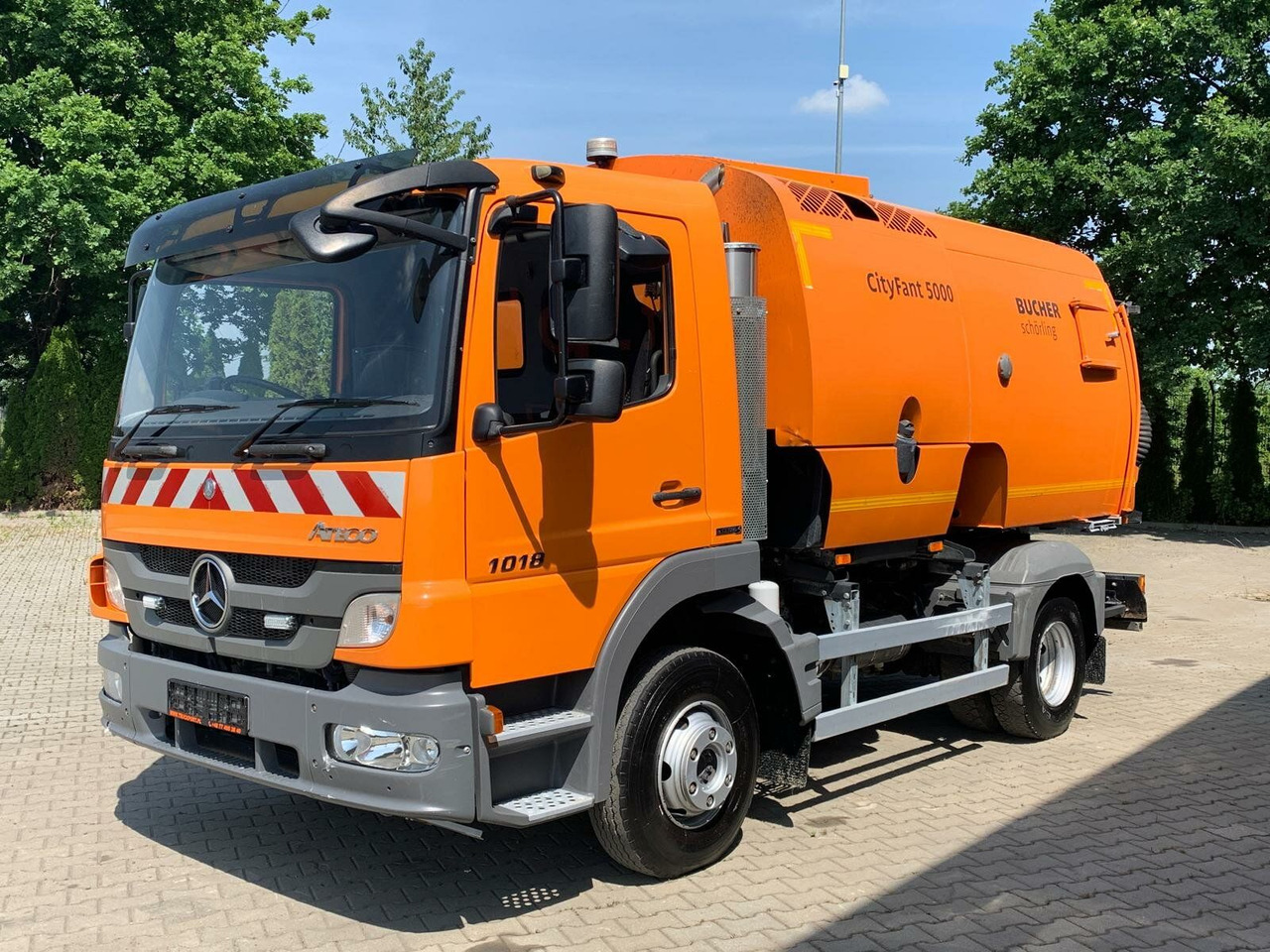 سياره كنس شوارع Mercedes-Benz Atego Kehrmaschine BUCHER CITYFANT 5000: صورة 6
