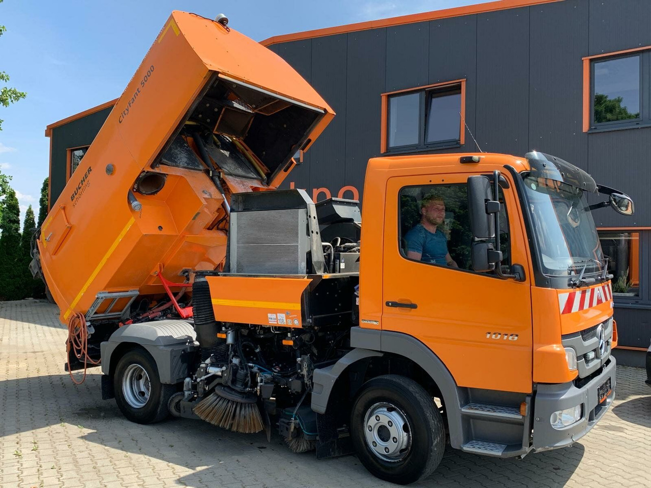 سياره كنس شوارع Mercedes-Benz Atego Kehrmaschine BUCHER CITYFANT 5000: صورة 8