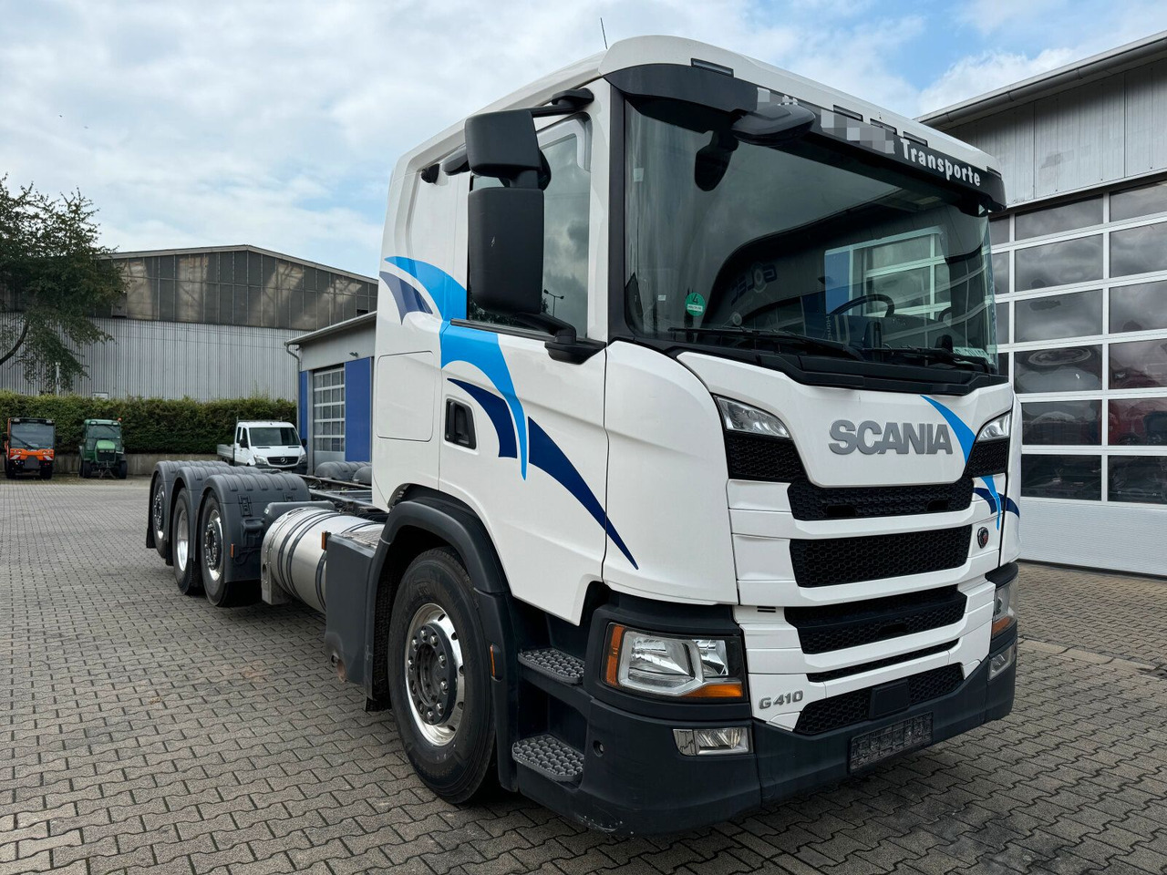 Scania G 410 B8x2*6 NB LNG Fahrgestell Nebenantrieb - شاحنة صهريج, شاحنة كرين: صورة 1 Scania G 410 B8x2*6 NB LNG Fahrgestell Nebenantrieb - شاحنة صهريج, شاحنة كرين: صورة 1