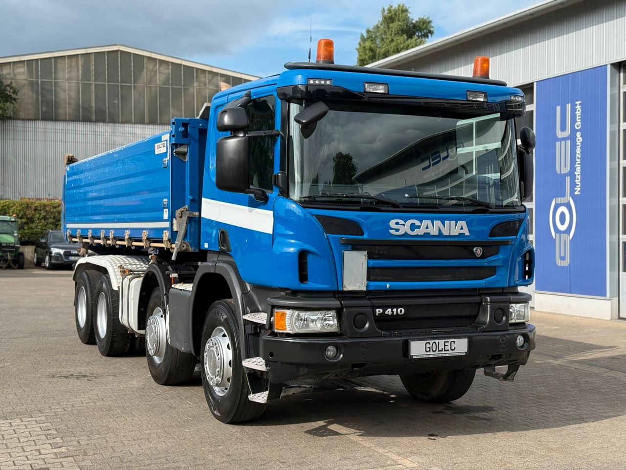 Scania P 410 8x4 Dreiseitenkipper DAUTEL - شاحنة قلاب: صورة 1 Scania P 410 8x4 Dreiseitenkipper DAUTEL - شاحنة قلاب: صورة 1