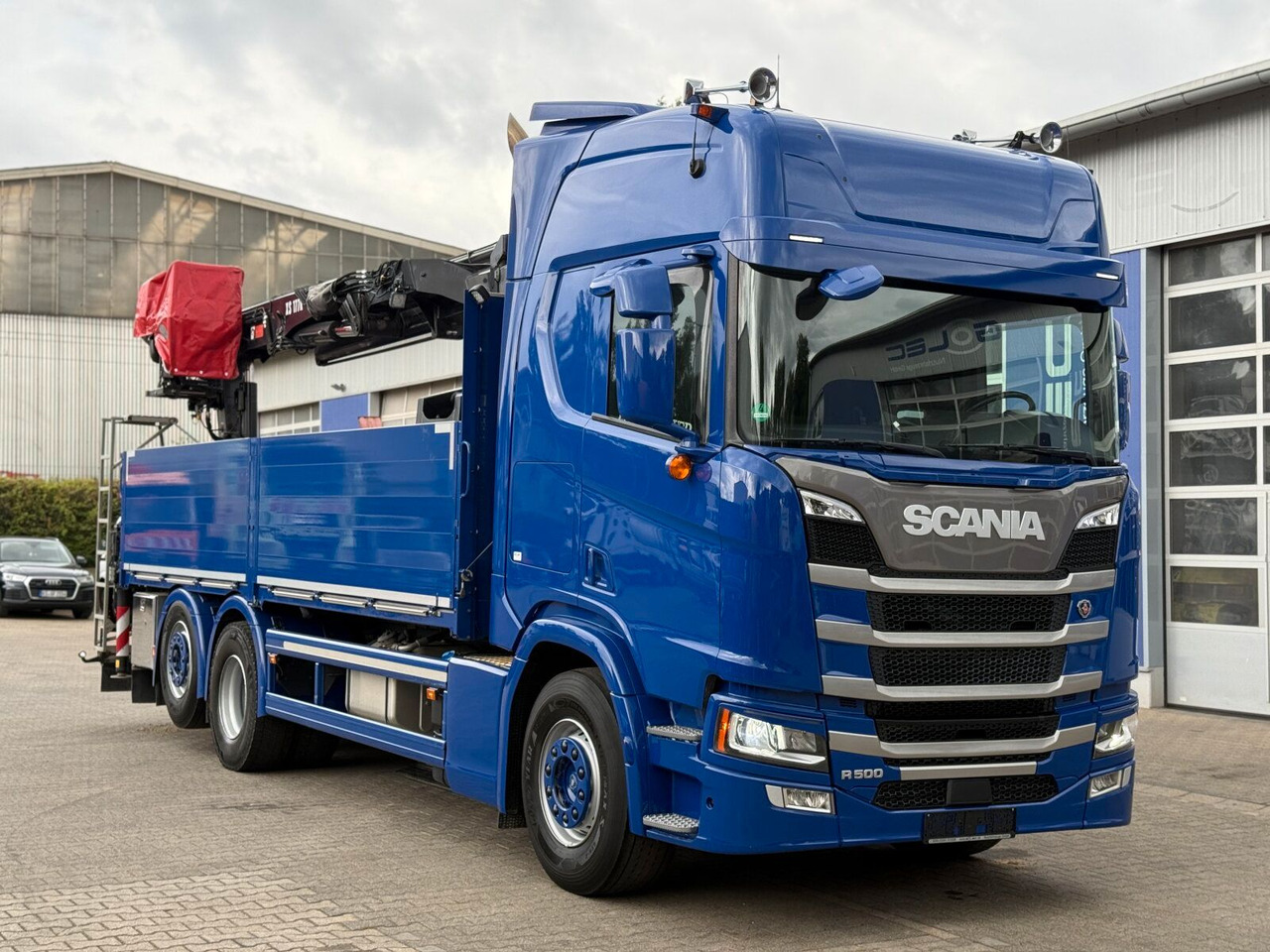 Scania R500 6x2 Pritsche mit Kran HIAB 177K PRO - شاحنات مسطحة, شاحنة كرين: صورة 1 Scania R500 6x2 Pritsche mit Kran HIAB 177K PRO - شاحنات مسطحة, شاحنة كرين: صورة 1