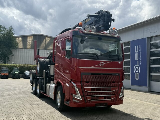 Volvo FH 540 6x4 Langholztransporter Kran + Anhänger - شاحنة قطع الأشجار, شاحنة كرين: صورة 1 Volvo FH 540 6x4 Langholztransporter Kran + Anhänger - شاحنة قطع الأشجار, شاحنة كرين: صورة 1