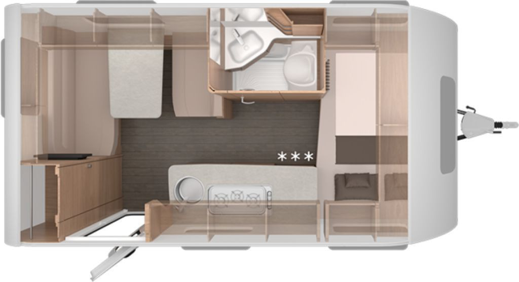 Knaus Südwind 420 QD 60 YEARS Kühlschrank 142l - كرفان سحب: صورة 2 Knaus Südwind 420 QD 60 YEARS Kühlschrank 142l - كرفان سحب: صورة 2