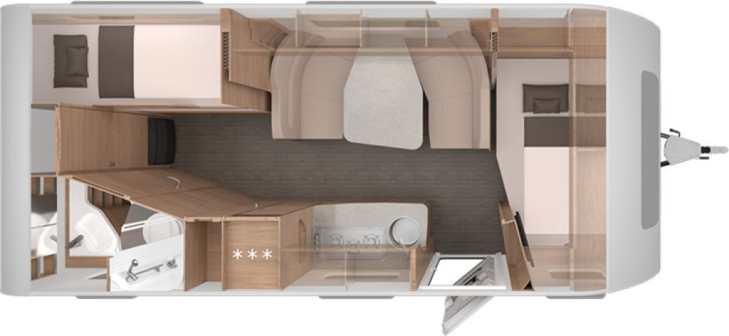 Knaus Südwind 580 QS 60 YEARS Kühlschrank 177l - كرفان سحب: صورة 2 Knaus Südwind 580 QS 60 YEARS Kühlschrank 177l - كرفان سحب: صورة 2