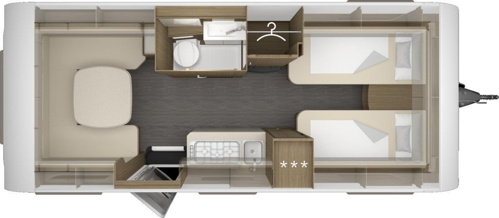 Tabbert Cazadora 550 E 2,3 Alde Warmwasserheizung - كرفان سحب: صورة 2 Tabbert Cazadora 550 E 2,3 Alde Warmwasserheizung - كرفان سحب: صورة 2