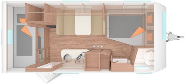 Weinsberg CaraOne 500 FDK Auflastung 1700 kg - كرفان سحب: صورة 2 Weinsberg CaraOne 500 FDK Auflastung 1700 kg - كرفان سحب: صورة 2