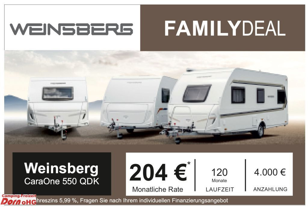 Weinsberg CaraOne 550 QDK Deckenschränke Weinsberg CaraOne 550 QDK Deckenschränke - كرفان سحب: صورة 1 Weinsberg CaraOne 550 QDK Deckenschränke Weinsberg CaraOne 550 QDK Deckenschränke - كرفان سحب: صورة 1