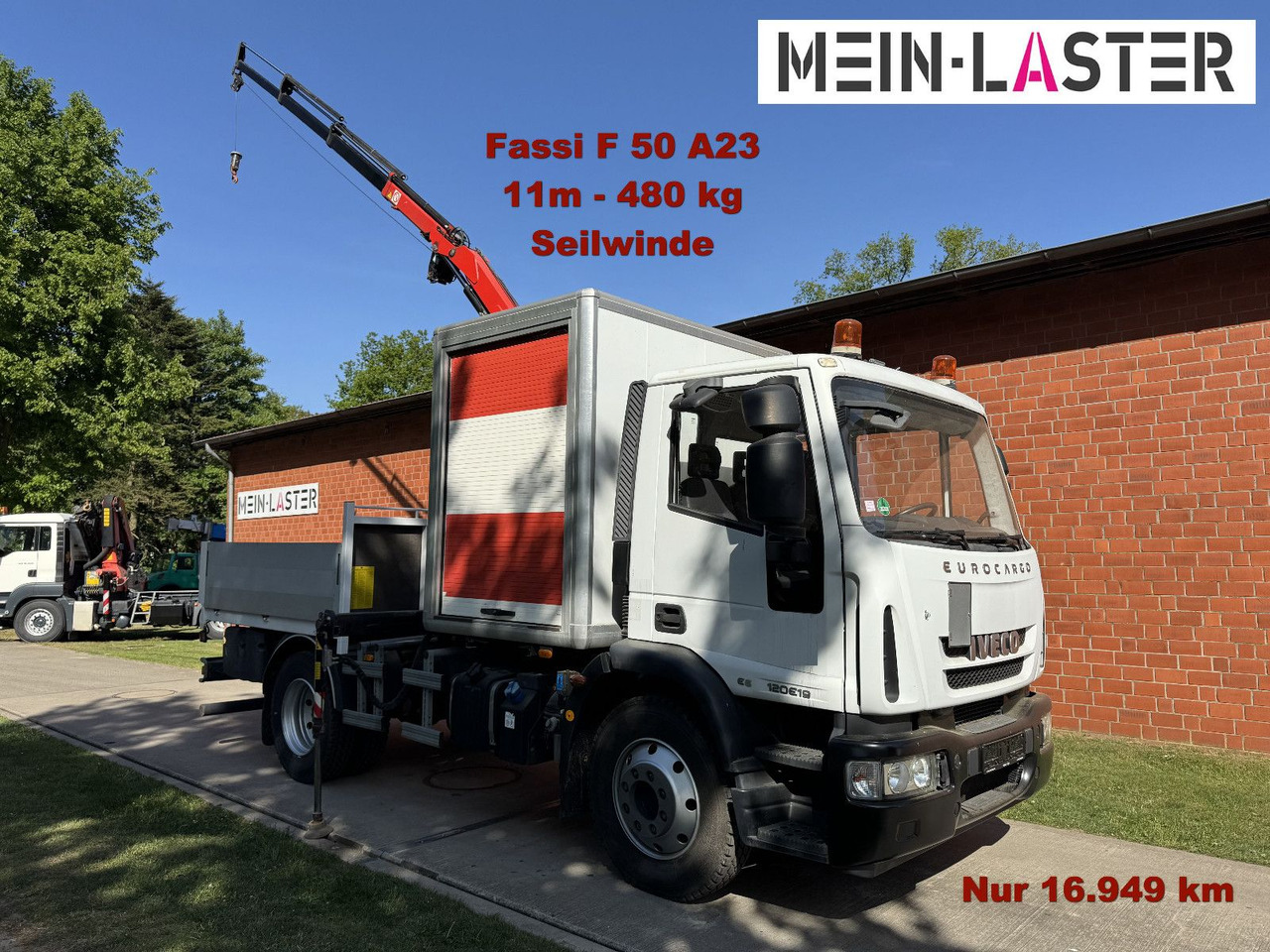 Iveco 120E18 Fassi F50 11m-480 Kg Seilwinde Fahrschule - شاحنة كرين: صورة 1 Iveco 120E18 Fassi F50 11m-480 Kg Seilwinde Fahrschule - شاحنة كرين: صورة 1