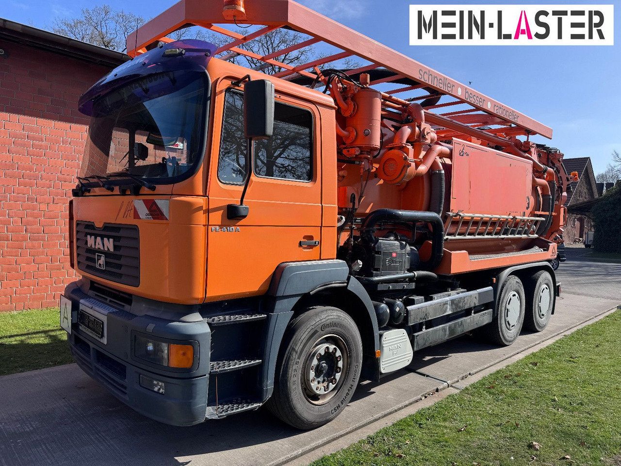 MAN FE 410 Assmann Saug HD Spüler Recycling + FB. - شاحنة الشفط: صورة 3 MAN FE 410 Assmann Saug HD Spüler Recycling + FB. - شاحنة الشفط: صورة 3