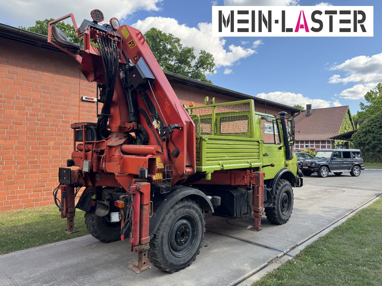 Unimog U 1650 PK 10500 Kran 15 m max. 3,9 t Seilwinde - شاحنة كرين: صورة 4 Unimog U 1650 PK 10500 Kran 15 m max. 3,9 t Seilwinde - شاحنة كرين: صورة 4
