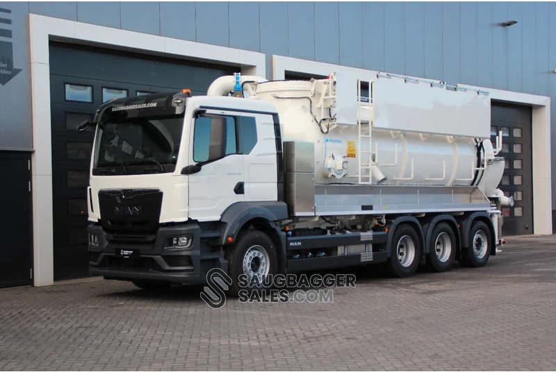 MAN TGS 35.520 8x4 MAN Amphitec Vortex 9000 - شاحنة الشفط: صورة 1 MAN TGS 35.520 8x4 MAN Amphitec Vortex 9000 - شاحنة الشفط: صورة 1