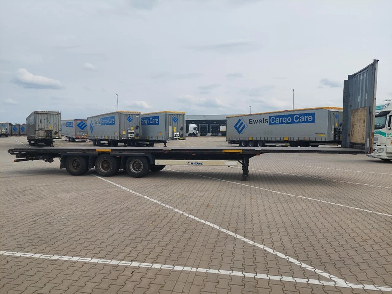 نصف مقطورة مسطحة Krone 12x 2015 MEGA P400 HUCKEPACK FLAT + 2 x Stacks van 2x 2015 MEGA P400 HUCKEPACK: صورة 6