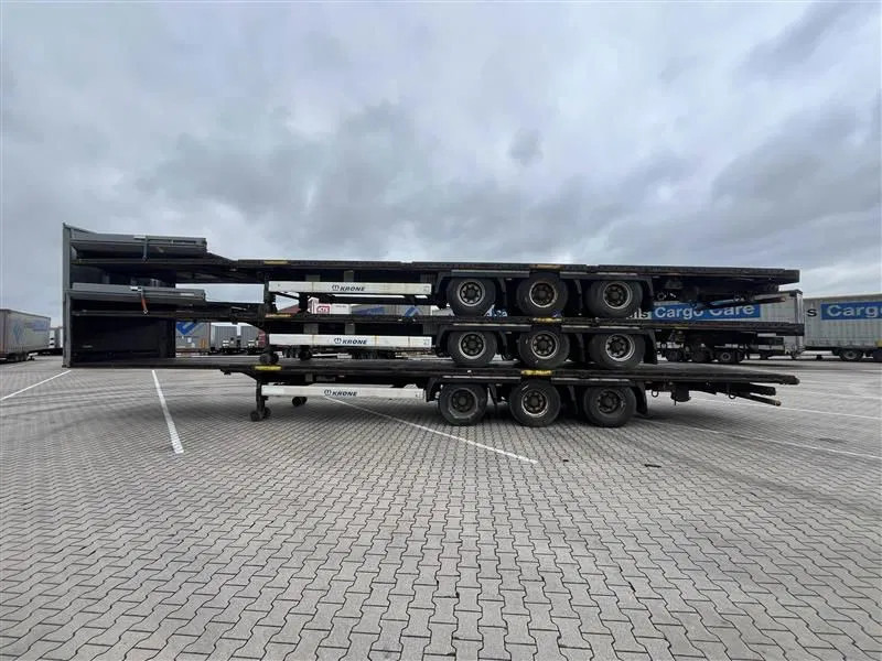 Krone 1x 2014 & 2x 2013 XL MEGA P400 HUCKEPACK FLAT STACK - نصف مقطورة صندوق مغلق: صورة 5 Krone 1x 2014 & 2x 2013 XL MEGA P400 HUCKEPACK FLAT STACK - نصف مقطورة صندوق مغلق: صورة 5