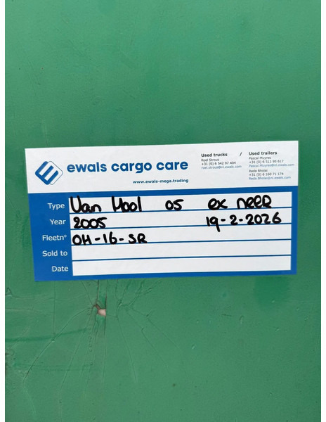 Van Hool 2005 Van Hool mega schuifzeiler met liftas & kooiaap aansluiting - نصف مقطورة صندوق مغلق: صورة 4 Van Hool 2005 Van Hool mega schuifzeiler met liftas & kooiaap aansluiting - نصف مقطورة صندوق مغلق: صورة 4