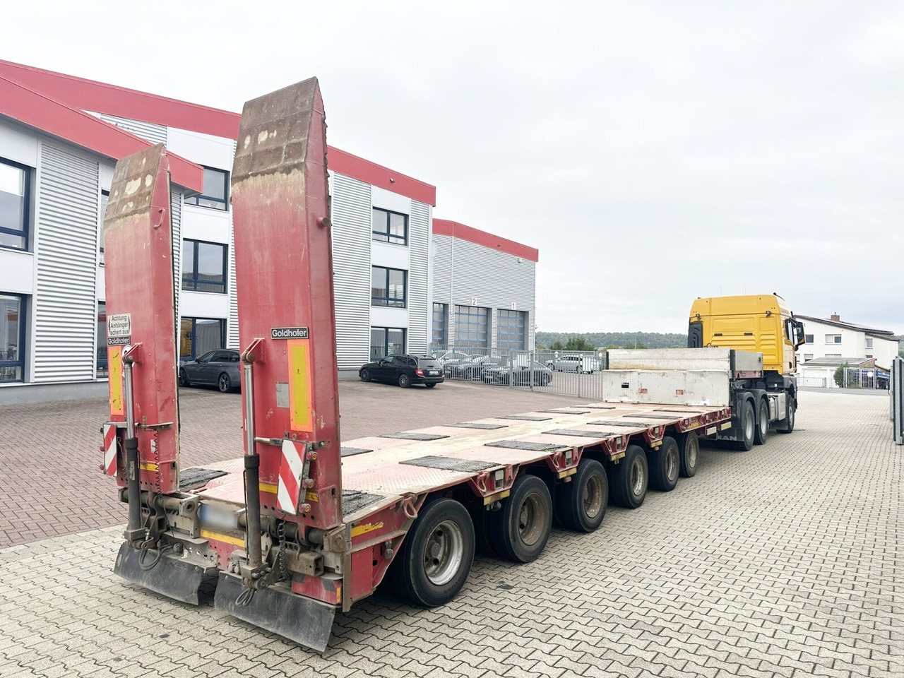 عربة منخفضة مسطحة نصف مقطورة لنقل المعدات الثقيلة Goldhofer STZ L 6-67/80 A STZ-L 6-67/80 A, 6 Achsen, 86.000kg Ges.-Gew.: صورة 13