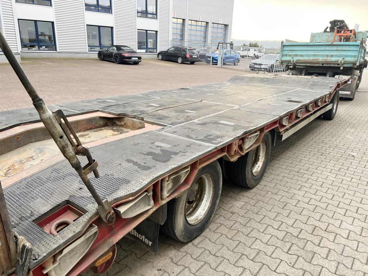 مقطورة مسطحة منخفضة لنقل المعدات الثقيلة Goldhofer TU 3-24/80 TU 3-24/80, hydr. Rampen, Verbr. auf 3m: صورة 13