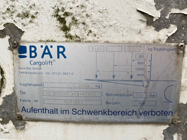KA 18 ROHR 2-A-Kühlanhänger, LBW - مقطورة فريزر: صورة 5 KA 18 ROHR 2-A-Kühlanhänger, LBW - مقطورة فريزر: صورة 5