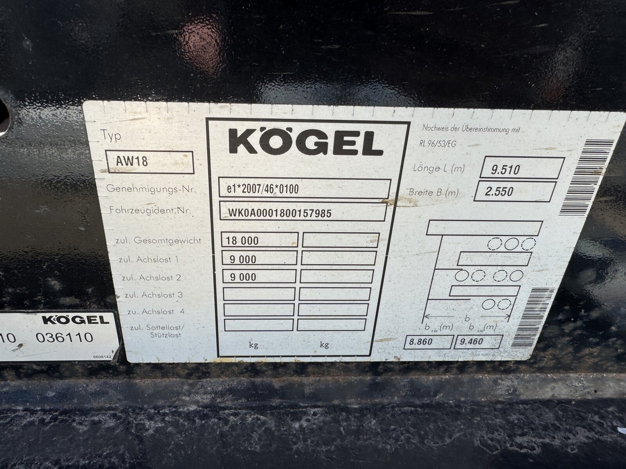 Kögel AW 18 AW 18 - مقطورة نقل الحاويات: صورة 2 Kögel AW 18 AW 18 - مقطورة نقل الحاويات: صورة 2