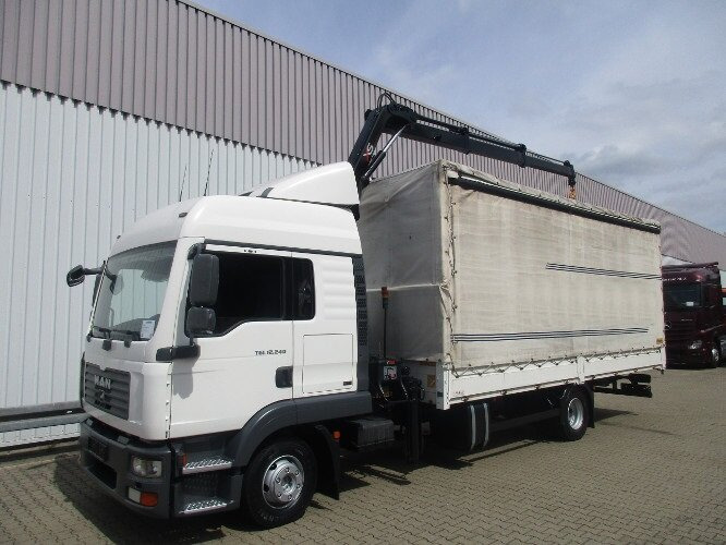 MAN TGL 12.240 BL 4x2 TGL 12.240BL 4x2, mit Kran Hiab 088 mit Funk - شاحنة كرين, شاحنة ستارة: صورة 1 MAN TGL 12.240 BL 4x2 TGL 12.240BL 4x2, mit Kran Hiab 088 mit Funk - شاحنة كرين, شاحنة ستارة: صورة 1