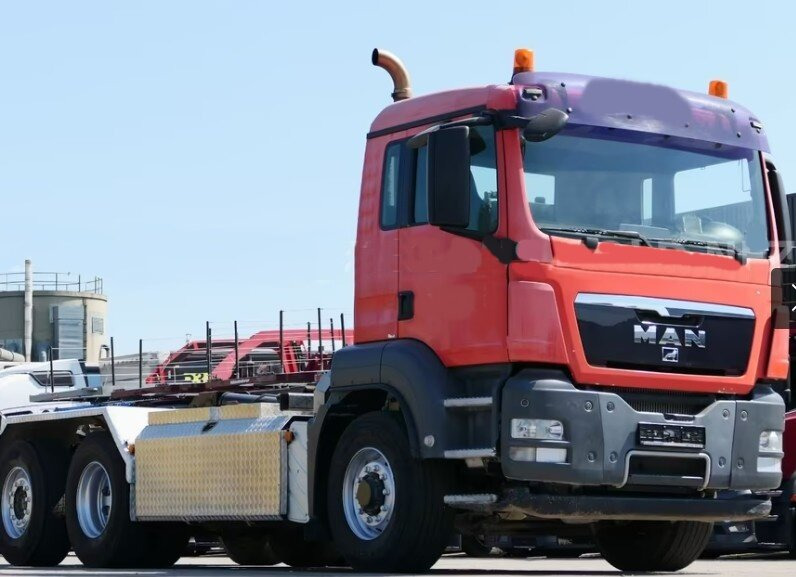 MAN TGS 26.480 6x4H-4 BL TGS 26.480 6x4H-4 BL, Multilift Abroller HydroDrive, Lenk-/Liftachse, Wechselfahrzeug - شاحنة ذات خطاف: صورة 1 MAN TGS 26.480 6x4H-4 BL TGS 26.480 6x4H-4 BL, Multilift Abroller HydroDrive, Lenk-/Liftachse, Wechselfahrzeug - شاحنة ذات خطاف: صورة 1