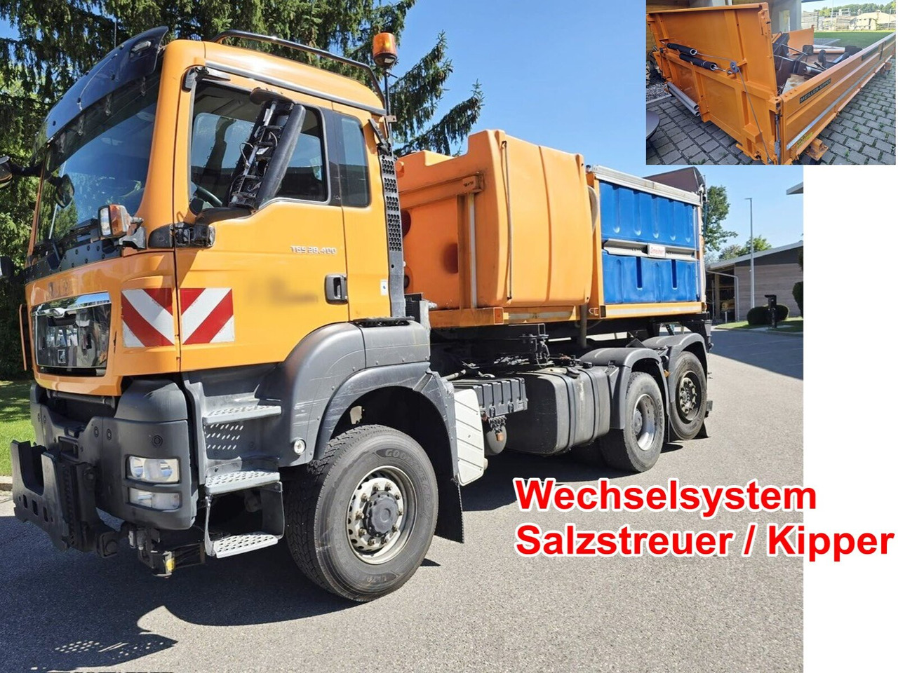 MAN TGS 28.400 6x4-4 BL TGS 28.400 6x4-4 BL, EEV, Lenk-/Liftachse, Wechselsystem Kipper/Salzsteuer - شاحنة قلاب: صورة 1 MAN TGS 28.400 6x4-4 BL TGS 28.400 6x4-4 BL, EEV, Lenk-/Liftachse, Wechselsystem Kipper/Salzsteuer - شاحنة قلاب: صورة 1