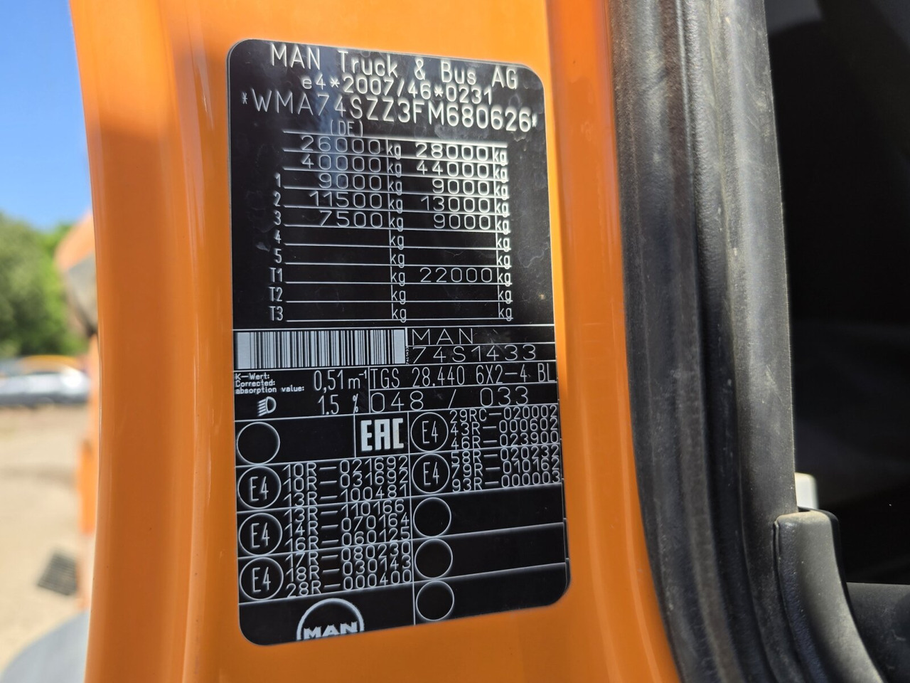 MAN TGS 28.440 6x2-4 BL TGS 28.440 6x2-4 BL, Atlas Kran VDL Abrollanlage, Funk, Lenk-Liftachse - شاحنة ذات خطاف, شاحنة كرين: صورة 4 MAN TGS 28.440 6x2-4 BL TGS 28.440 6x2-4 BL, Atlas Kran VDL Abrollanlage, Funk, Lenk-Liftachse - شاحنة ذات خطاف, شاحنة كرين: صورة 4