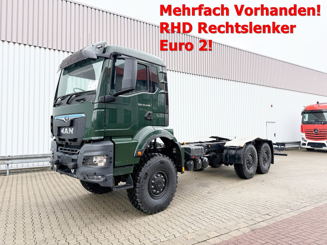 MAN TGS 33.440 6x6 BB CH RHD TGS 33.440 6x6 BB CH RHD, Euro2, Rechtslenker, Einzelbereifung - شاحنة هيكل كابينة: صورة 1 MAN TGS 33.440 6x6 BB CH RHD TGS 33.440 6x6 BB CH RHD, Euro2, Rechtslenker, Einzelbereifung - شاحنة هيكل كابينة: صورة 1