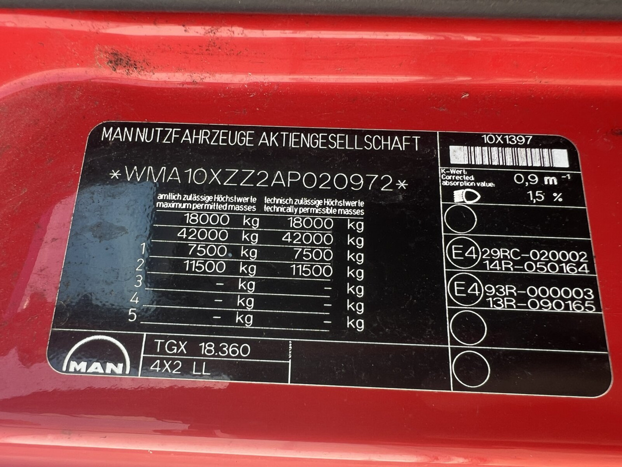 MAN TGX 18.360 4X2 LL TGX 18.360 4X2 LL, Fahrschule - شاحنة: صورة 4 MAN TGX 18.360 4X2 LL TGX 18.360 4X2 LL, Fahrschule - شاحنة: صورة 4