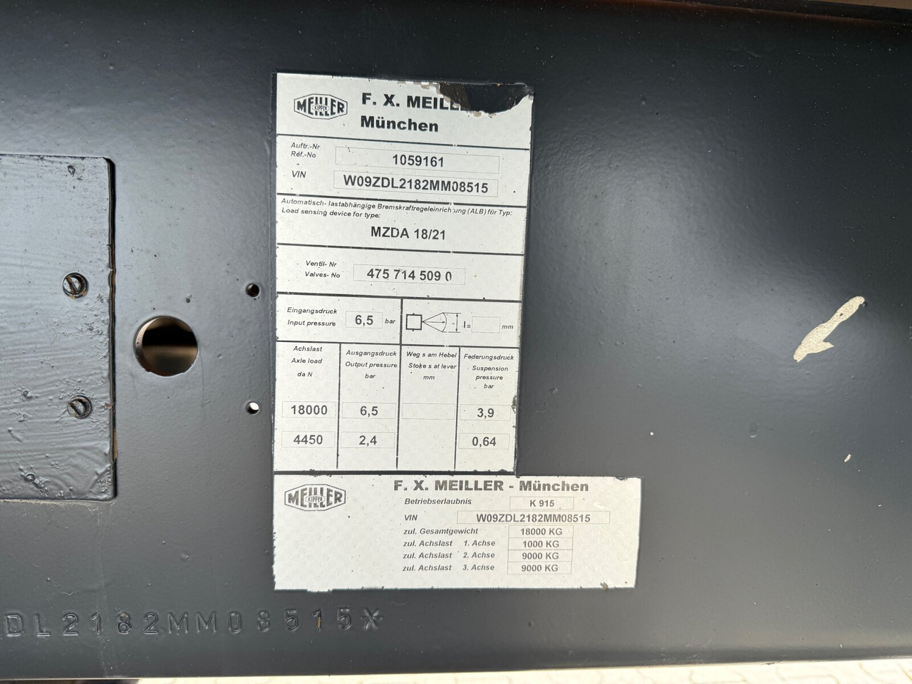 Meiller MZDA 18/21 MZDA 18/21, Stahlbordwände, ca. 10m³ - مقطورات مسطحة: صورة 3 Meiller MZDA 18/21 MZDA 18/21, Stahlbordwände, ca. 10m³ - مقطورات مسطحة: صورة 3