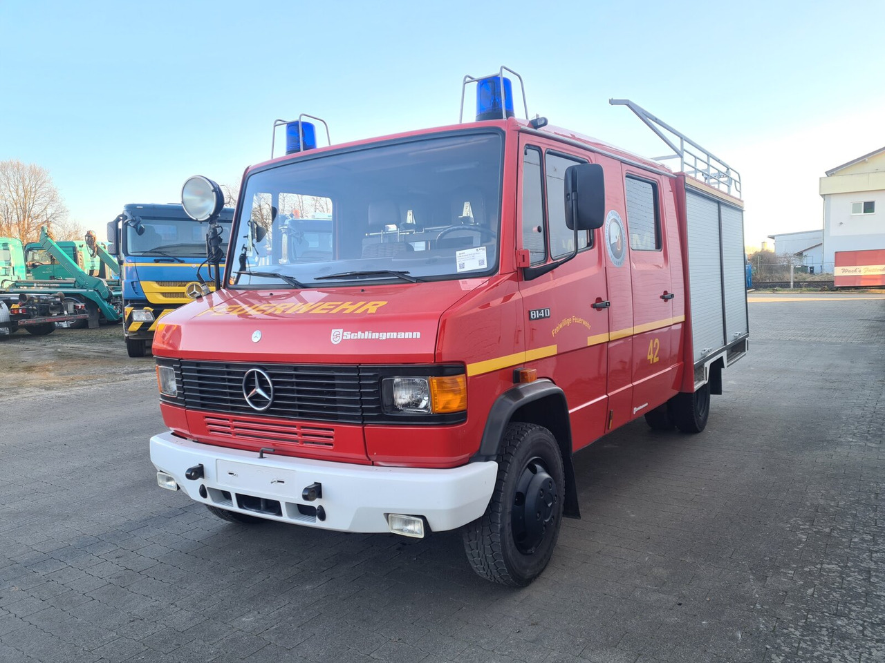 Mercedes-Benz 814 D 4x2 Doka 814 D 4x2 Doka, LF 8/6 - سيارة إطفاء: صورة 1 Mercedes-Benz 814 D 4x2 Doka 814 D 4x2 Doka, LF 8/6 - سيارة إطفاء: صورة 1