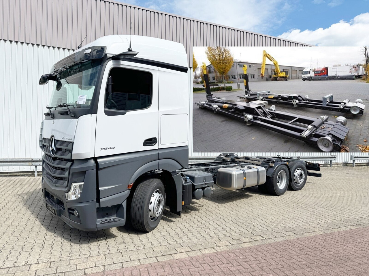 Mercedes-Benz Actros 2548 L 6x2 Actros 2548 L 6x2, Retarder, Lenk-/Liftachse, Navi, MirrorCam, MultimediaCockpit - شاحنة ذات خطاف: صورة 1 Mercedes-Benz Actros 2548 L 6x2 Actros 2548 L 6x2, Retarder, Lenk-/Liftachse, Navi, MirrorCam, MultimediaCockpit - شاحنة ذات خطاف: صورة 1