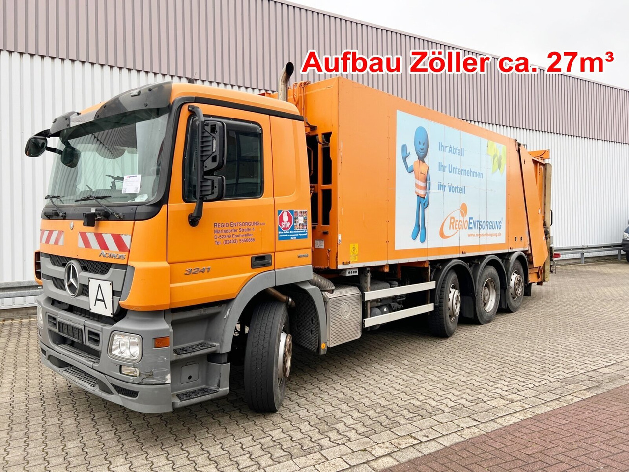 Mercedes-Benz Actros 3241 L 8x2/6 Actros 3241 L 8x2/6, 2x Lenkachse, Zöller Medium XL, Zöller-Schüttung - شاحنة النفايات: صورة 1 Mercedes-Benz Actros 3241 L 8x2/6 Actros 3241 L 8x2/6, 2x Lenkachse, Zöller Medium XL, Zöller-Schüttung - شاحنة النفايات: صورة 1