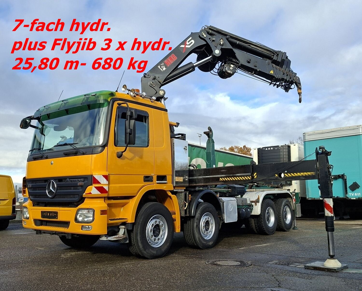 Mercedes-Benz Actros 4146 K 8x4/4 Actros 4146 K 8x4/4, Retarder, Kran Hiab XS 477 E-7 HiPro, Flyjib, Seilwinde, Funk - شاحنة ذات خطاف, شاحنة كرين: صورة 1 Mercedes-Benz Actros 4146 K 8x4/4 Actros 4146 K 8x4/4, Retarder, Kran Hiab XS 477 E-7 HiPro, Flyjib, Seilwinde, Funk - شاحنة ذات خطاف, شاحنة كرين: صورة 1