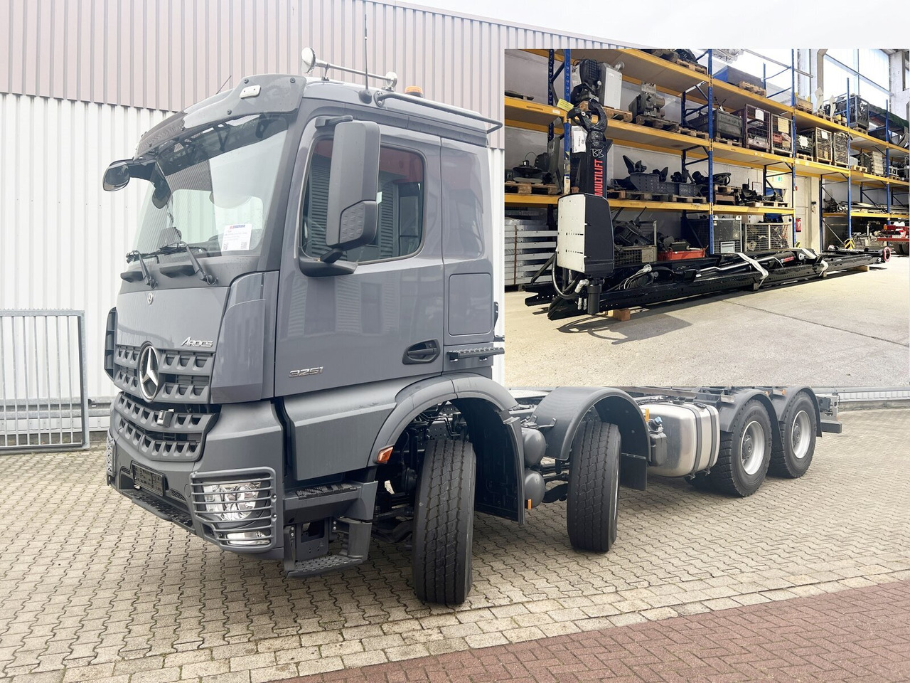 Mercedes-Benz Arocs 3251 L 8x4/4 Arocs 3251 L 8x4/4, Motorabtrieb - شاحنة ذات خطاف: صورة 1 Mercedes-Benz Arocs 3251 L 8x4/4 Arocs 3251 L 8x4/4, Motorabtrieb - شاحنة ذات خطاف: صورة 1