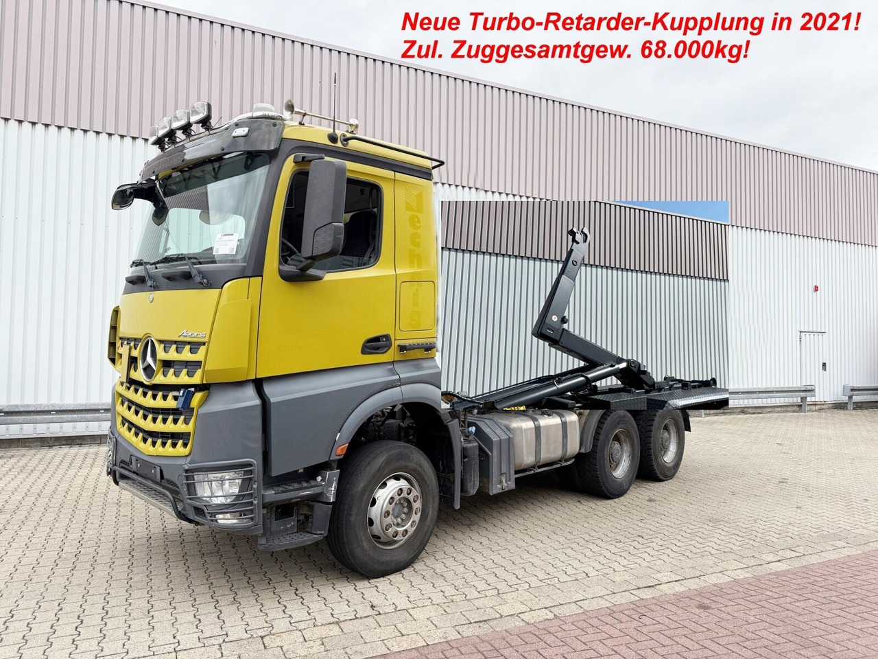 Mercedes-Benz Arocs 3363 K 6x4 Arocs 3363 K 6x4, Grounder, Turbo-Retarder-Kupplung - شاحنة ذات خطاف: صورة 1 Mercedes-Benz Arocs 3363 K 6x4 Arocs 3363 K 6x4, Grounder, Turbo-Retarder-Kupplung - شاحنة ذات خطاف: صورة 1