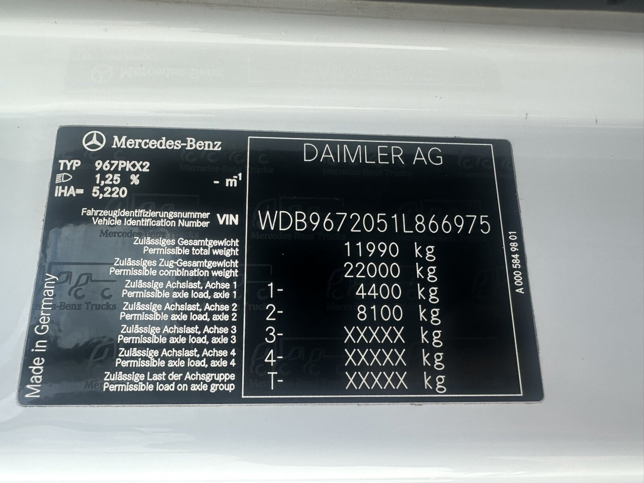 Mercedes-Benz Atego 1223 K 4x2 Atego 1223 K 4x2, AHK-Öl - شاحنة قلاب: صورة 4 Mercedes-Benz Atego 1223 K 4x2 Atego 1223 K 4x2, AHK-Öl - شاحنة قلاب: صورة 4