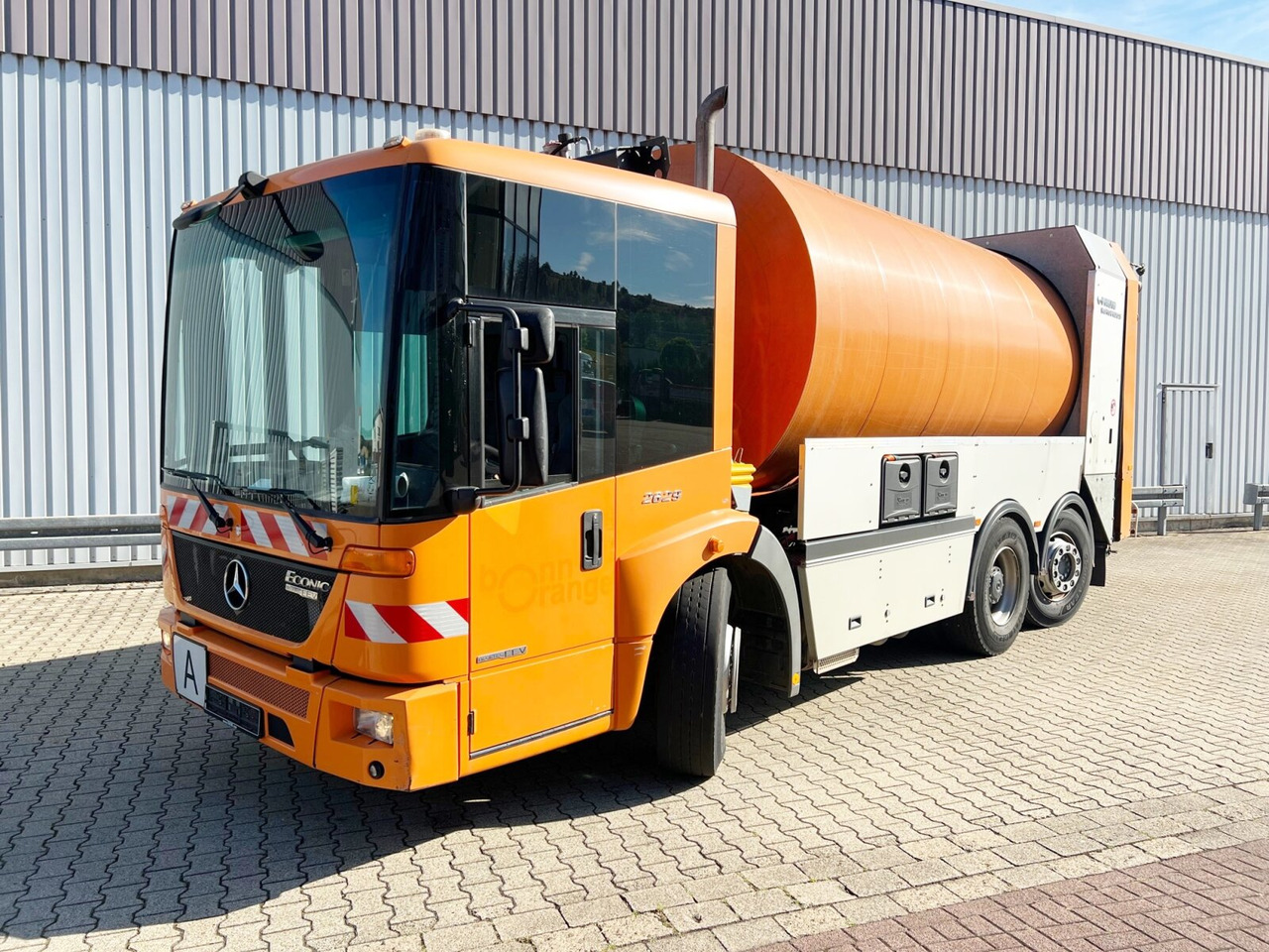 Mercedes-Benz Econic 2629 L/NLA 6x2/4 Econic 2629 L/NLA 6x2/4, EEV, Lenkachse, FAUN Rotopress 519L, Zöller-Schüttung - شاحنة النفايات: صورة 1 Mercedes-Benz Econic 2629 L/NLA 6x2/4 Econic 2629 L/NLA 6x2/4, EEV, Lenkachse, FAUN Rotopress 519L, Zöller-Schüttung - شاحنة النفايات: صورة 1