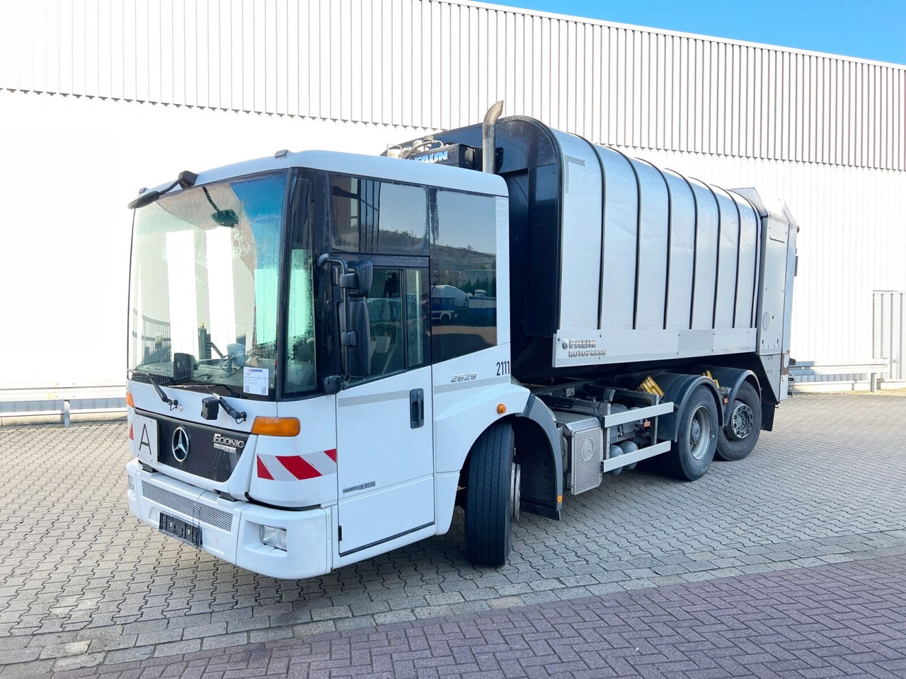 Mercedes-Benz Econic 2629 LL 6x2/4 NLA Econic 2629 LL 6x2/4 NLA, EEV, Lenkachse, FAUN Rotopress 520 L, Zöller-Schüttung - شاحنة النفايات: صورة 1 Mercedes-Benz Econic 2629 LL 6x2/4 NLA Econic 2629 LL 6x2/4 NLA, EEV, Lenkachse, FAUN Rotopress 520 L, Zöller-Schüttung - شاحنة النفايات: صورة 1