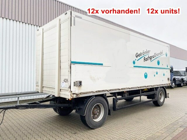 Orten PRASQ 18 Getränkeanhänger PRASQ 18 Getränkeanhänger, Stapleraufnahme, 12x Vorhanden! - مقطورة صندوق مغلق: صورة 1 Orten PRASQ 18 Getränkeanhänger PRASQ 18 Getränkeanhänger, Stapleraufnahme, 12x Vorhanden! - مقطورة صندوق مغلق: صورة 1