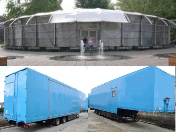 SAnh SAK17 WILLE SAK17 mobile Austellungshalle Mega Jumbo - نصف مقطورة صندوق مغلق: صورة 1 SAnh SAK17 WILLE SAK17 mobile Austellungshalle Mega Jumbo - نصف مقطورة صندوق مغلق: صورة 1