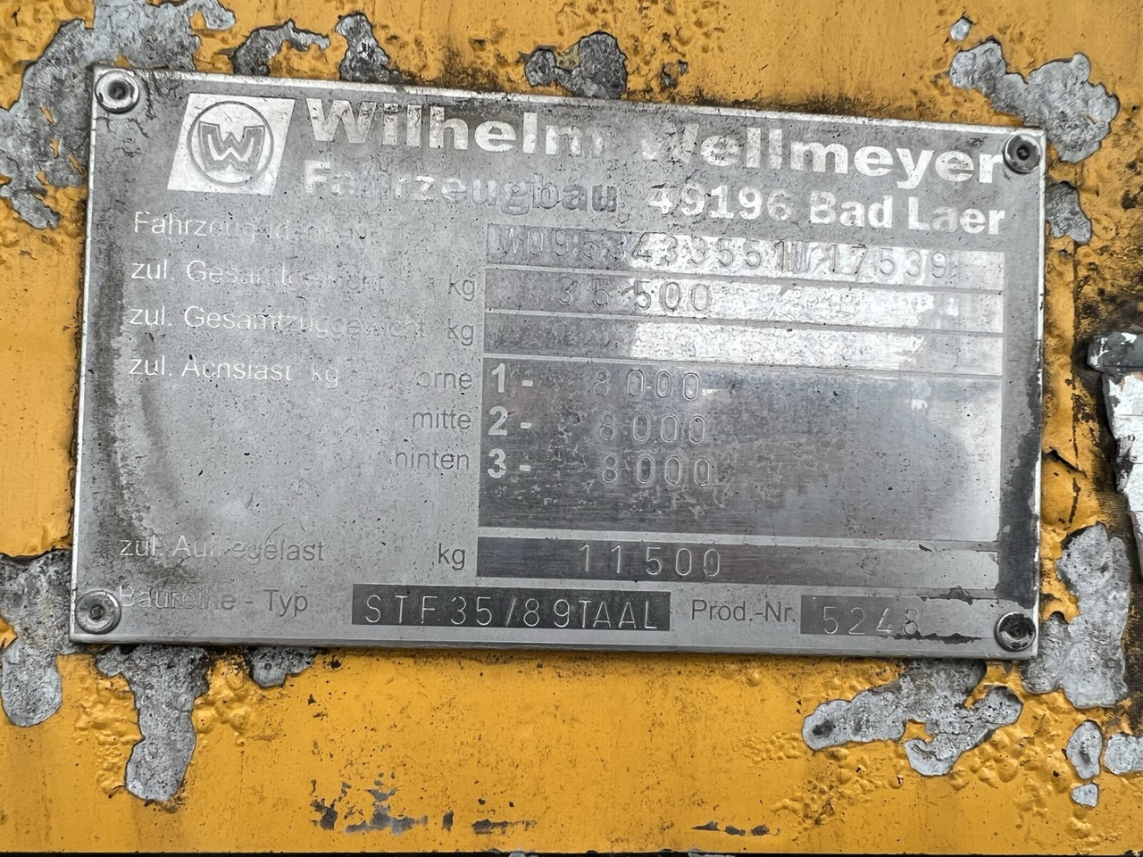 STF 35/89 TA AL Wellmeyer, STF 35/89 TA AL, ca. 25 cbm, ALU, 2xLiftachse - نصف مقطورة صهريج: صورة 3 STF 35/89 TA AL Wellmeyer, STF 35/89 TA AL, ca. 25 cbm, ALU, 2xLiftachse - نصف مقطورة صهريج: صورة 3