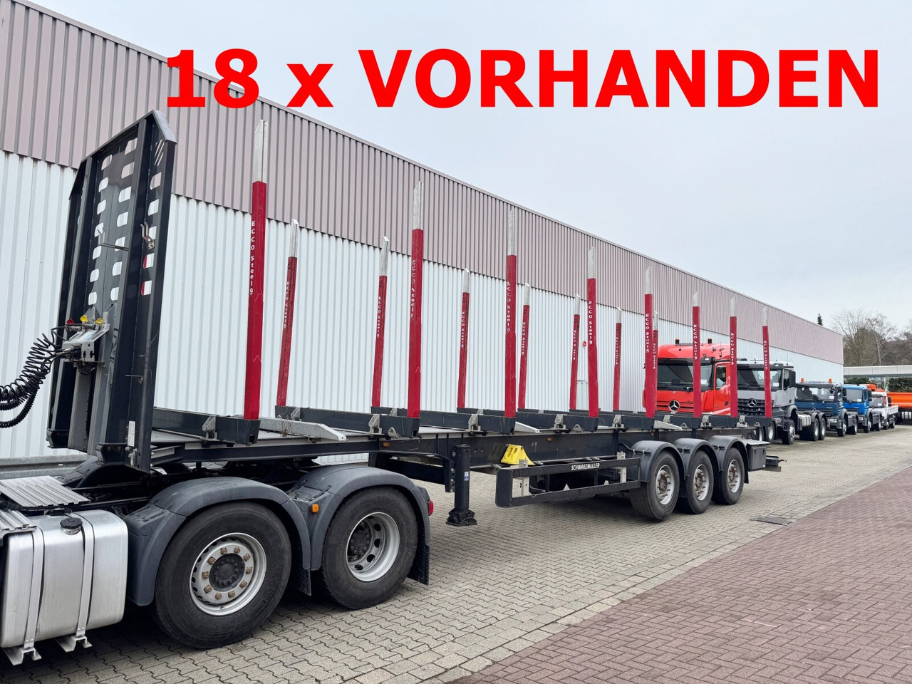 Schwarzmüller 3-Achs Holzauflieger 3-Achs Holzauflieger, Liftachse, MEHRFACH VORHANDEN! - نصف مقطورة اخشاب: صورة 1 Schwarzmüller 3-Achs Holzauflieger 3-Achs Holzauflieger, Liftachse, MEHRFACH VORHANDEN! - نصف مقطورة اخشاب: صورة 1