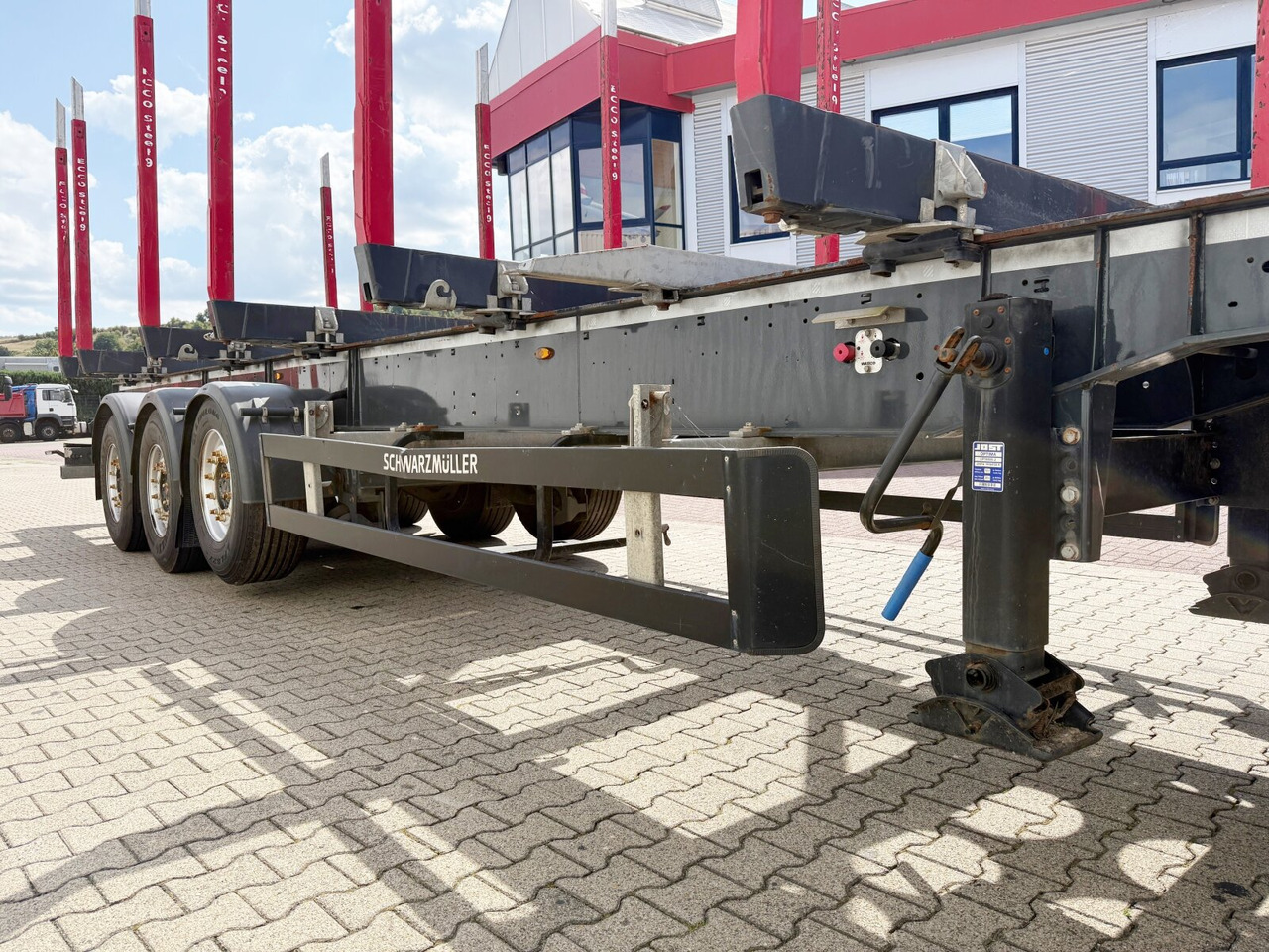 نصف مقطورة اخشاب Schwarzmüller 3-Achs Holzauflieger 3-Achs Holzauflieger, Liftachse, MEHRFACH VORHANDEN!: صورة 9