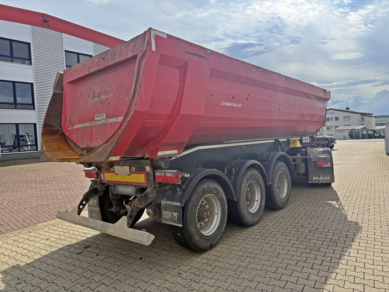 نصف مقطورة Schwarzmüller K-Serie Kippauflieger, Hardoxmulde ca. 24/26m³, Liftachse K-Serie Kippauflieger, Hardoxmulde ca. 24/26m³, Liftachse: صورة 12