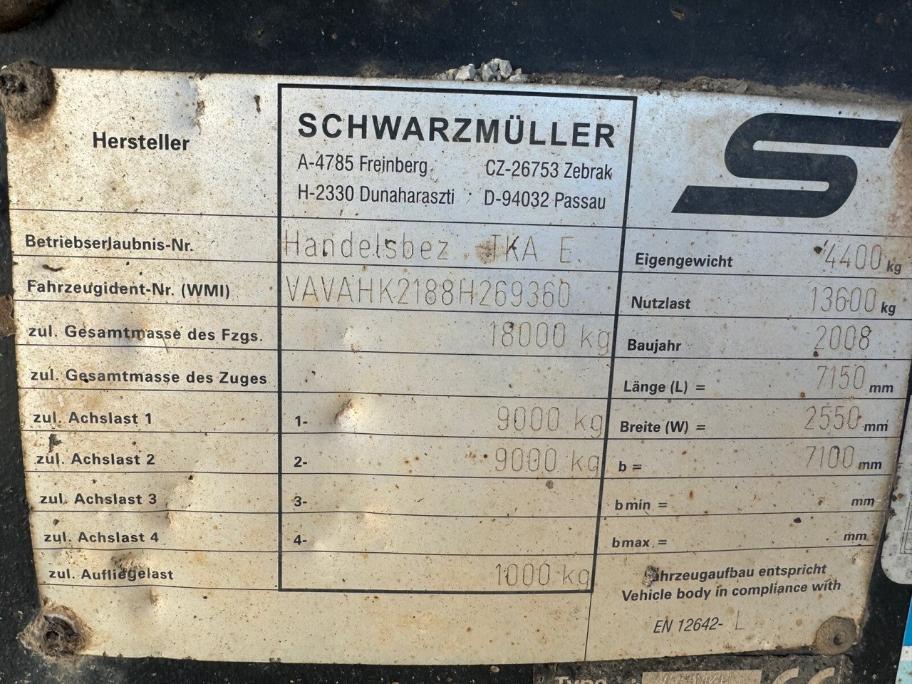 Schwarzmüller TKA 18 TKA 18, Alu-Bordwände, ca. 11m³ - مقطورة قلاب: صورة 2 Schwarzmüller TKA 18 TKA 18, Alu-Bordwände, ca. 11m³ - مقطورة قلاب: صورة 2