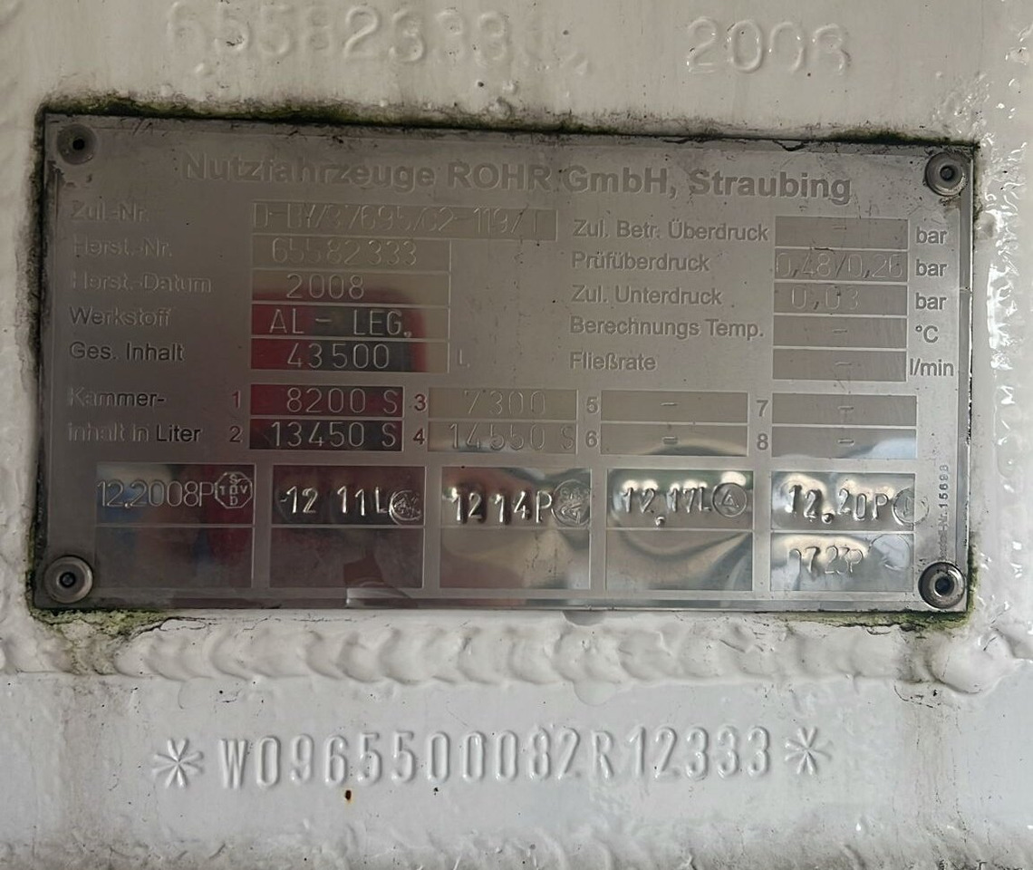 TAL-A-ZE 44,0 TAL-A-ZE 44,0, 43.500l, 4 Kammern, Untenbefüllung - نصف مقطورة صهريج: صورة 3 TAL-A-ZE 44,0 TAL-A-ZE 44,0, 43.500l, 4 Kammern, Untenbefüllung - نصف مقطورة صهريج: صورة 3
