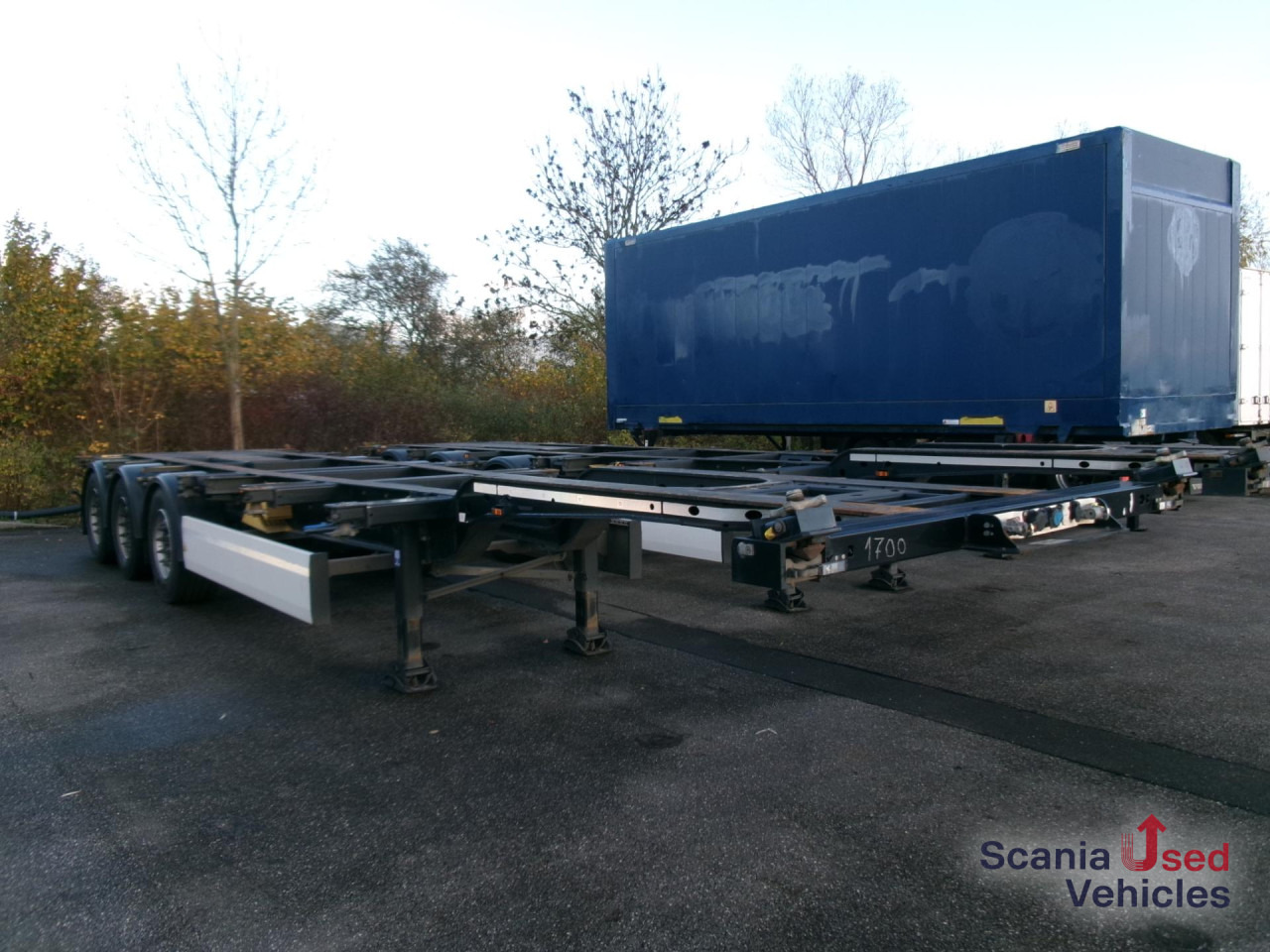 KRONE SD Chassis 20/40 Fuss Liftachse TOP!!! - نصف مقطورة لنقل الحاويات: صورة 1 KRONE SD Chassis 20/40 Fuss Liftachse TOP!!! - نصف مقطورة لنقل الحاويات: صورة 1