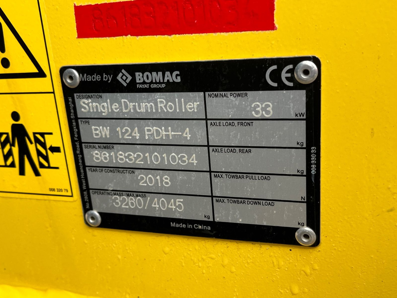 BOMAG Walzenzug BW 124 PDH-4 Planierschild 100 Bstd. - مدحلة ضاغطة: صورة 5 BOMAG Walzenzug BW 124 PDH-4 Planierschild 100 Bstd. - مدحلة ضاغطة: صورة 5