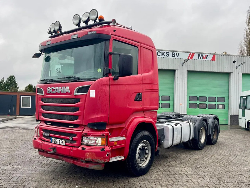 Scania R580 V8 6x4, RETARDER, FULL SPRING! hub reduction, BIG Axels - شاحنة هيكل كابينة: صورة 1 Scania R580 V8 6x4, RETARDER, FULL SPRING! hub reduction, BIG Axels - شاحنة هيكل كابينة: صورة 1